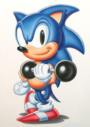 American promotional artwork of Sonic.