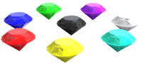 The seven Chaos Emeralds