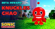 Twitter promotion for the Knuckles Chao