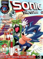 Sonic the Comic #160 (July 1998). Art by Mick McMahon. Color by John M Burns.