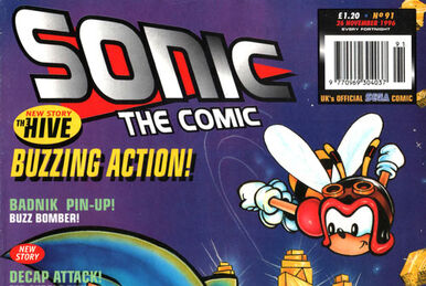 Sonic the Comic #174A FN; Fleetway Quality | Hedgehog with space spinner  bonus 