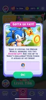 The Classic Sonic avatar in Angry Birds Dream Blast