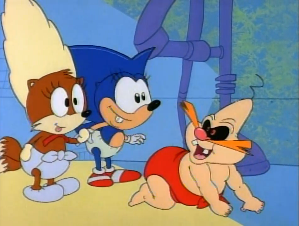 Imagem de baby sonic, baby tails, and baby robotnik #127058385