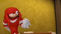 SB S1E17 Knuckles questions himself