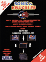 British print advert of Sonic & Knuckles, from Sega Power #60.