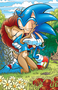 Clearance Sonic the Hedgehog & Sally Acorn archie Kiss -  Israel