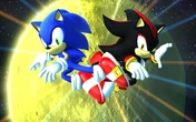 Księżyc na tle walki Sonica z Shadowem w Sonic Generations