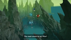 The first speed section in Creeper Gorge.