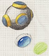 Concept of the bouncing ball in full color.