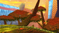 Sunset Forest Background 2