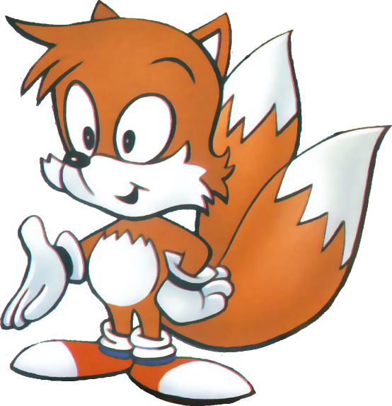 Baby tails the fox