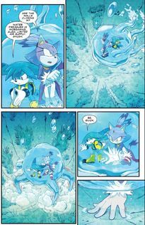 Kit taking Blaze underwater