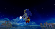 Sonic Dash at night.