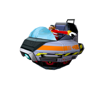 Dr. Eggman in the Egg Mobile