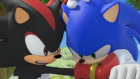 Sonic and Shadow battle