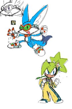 181957 - safe, artist:zombieepartyart, kit the fennec (sonic), knuckles the  echidna (sonic), mighty the armadillo (sonic), scourge the hedgehog  (sonic), silver the hedgehog (sonic), whisper the wolf (sonic), armadillo,  canine, fennec fox