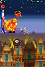 The Red Burst in action, from the   of .