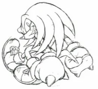 Final sketch of Knuckles