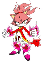 Sonic Rush design color Burning Blaze