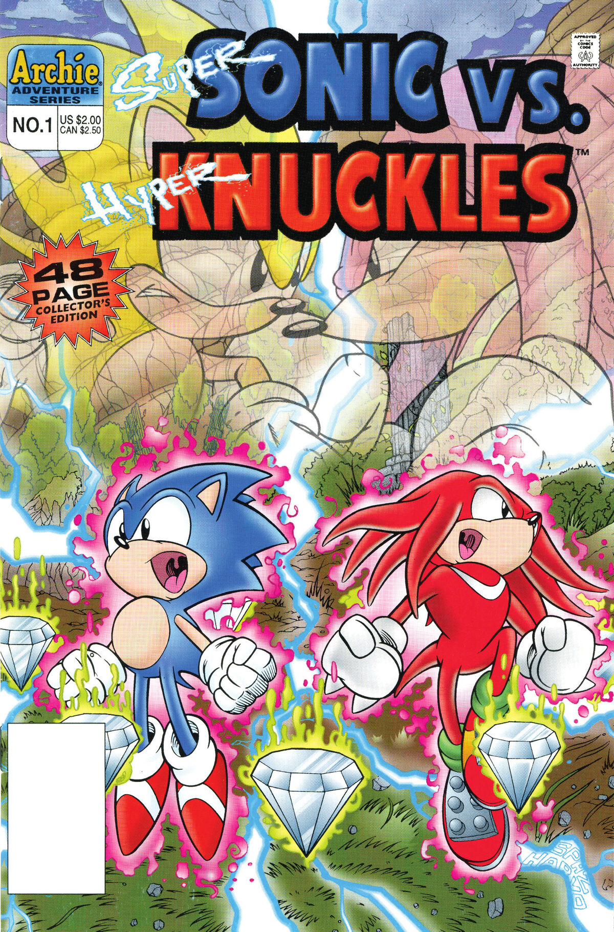 Super Sonic vs Hyper Knuckles #1 - NM+