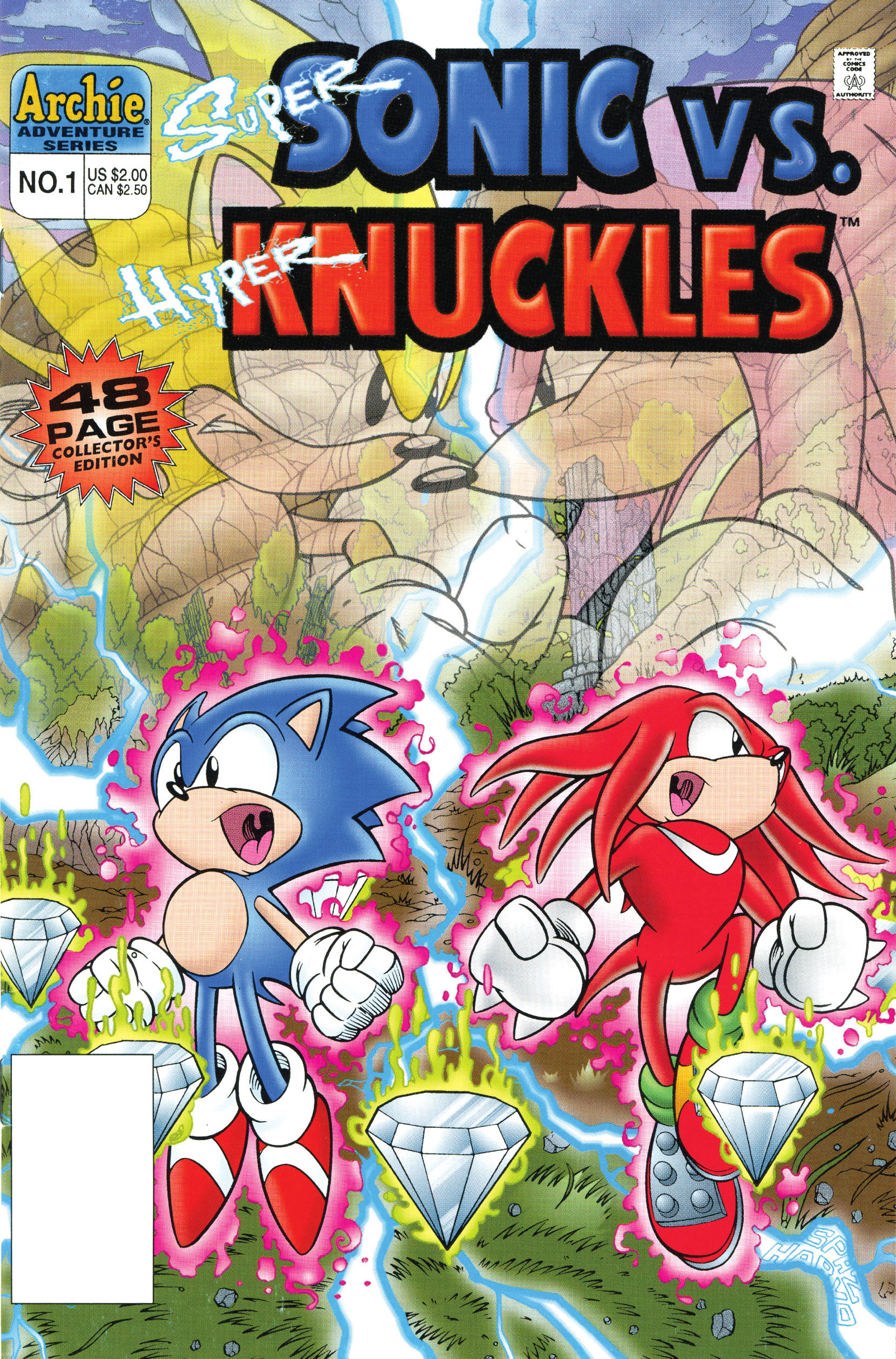 Super Sonic vs. Hyper Knuckles #1, First Print, VF