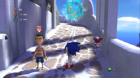 Alexis in Apotos' Town Stage on the Xbox 360/PlayStation 3 version of Sonic Unleashed.