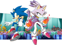 November - Sonic and Blaze at Coral Cave (story: part 1, part 2)