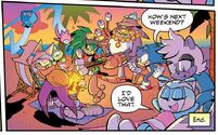 Everyone in peace at the beach