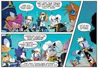 Lanolin coldly scolding Team Sonic