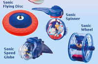 A promotional banner for the Sonic Spinner Collection