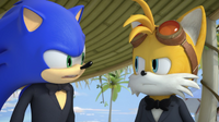 Sonic and Tails argue