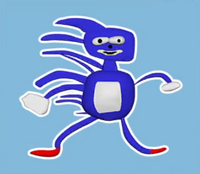 Sanic as he appears as secret keyword icon, from Sega Streaming Theater Sonic Edition