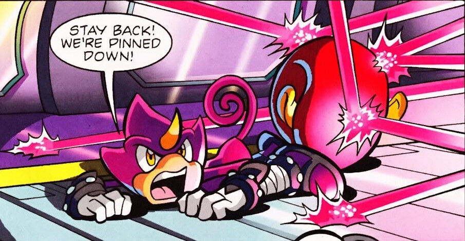 Sonic The Hedgeblog on X: Mighty The Armadillo's introduction panel from  Archie Comic's 'Knuckles Chaotix' 48 page special. [@Sonic_Hedgeblog]  [Patreon]   / X