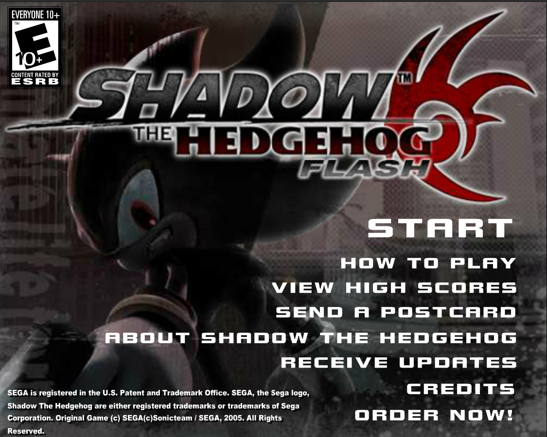 Shadow. The Hedgehog Flash