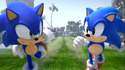 Sonic and Classic Sonic