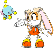 Cream the Rabbit y Cheese the Chao