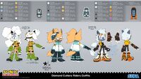 "Riders" outfit reference. Art and design by Min Ho Kim and Aaron Hammerstrom.