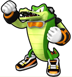 Vector the Crocodile Perler Sonic Perler Knuckles Chaotix 