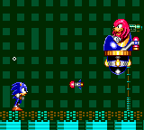 Sonic fighting with with Knuckles.