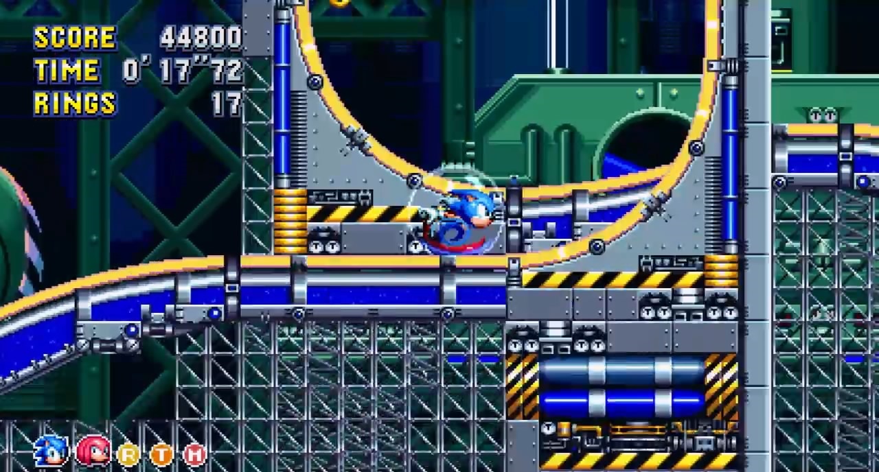 sonic mania plus android (cooler sonic mod) gameplay chemical plant 