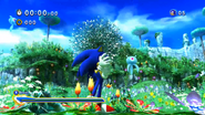 White Wisps en la versión consola/PC de Sonic Generations.