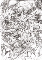 Near final cover sketch by Tracy Yardley.