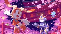 Hanami 2021 - Cream the Rabbit, Cheese & Gemerl in Chun-nan "Spring in full bloom, dancing in the night sky"*