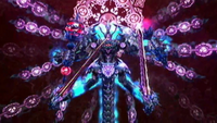 The Dark Queen's spectral form during the final battle.