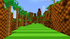 Minecraft green hill