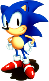 Sonic wearing his shoes before the Chaos incident, from Sonic the Hedgehog 2.