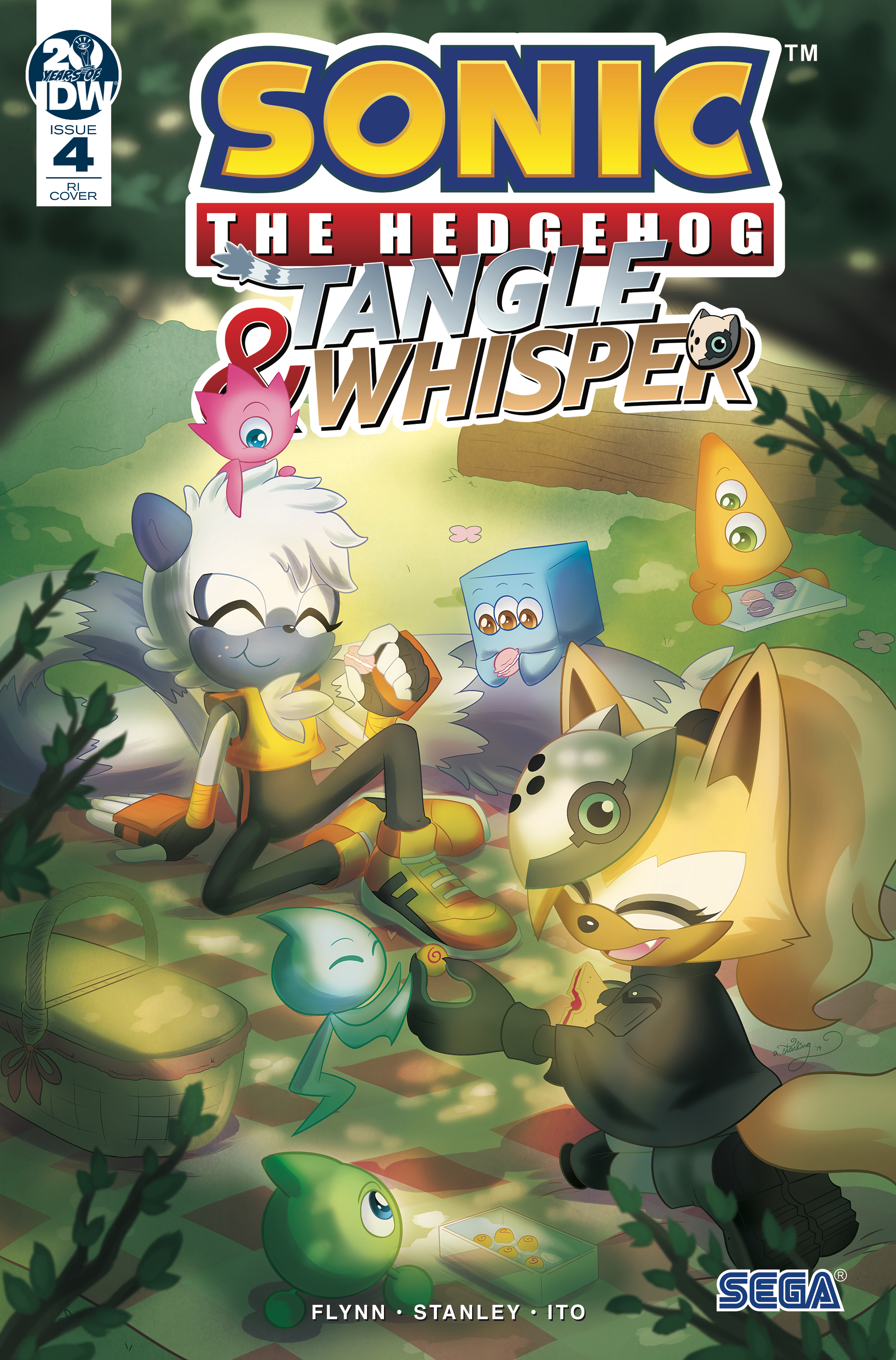 SONIC THE HEDGEHOG TANGLE & WHISPER #1 STANLEY COVER IDW COMICS VIDEO GAME SEGA 