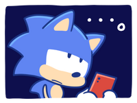 Sonic -Easy to Use Stickers-