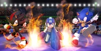 Combined variant covers with Mega Man #42 and Sonic the Hedgehog #266. Art by Rafa Knight.