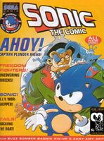 Sonic the Comic #103 (May 1997). Art by Nigel Dobbyn.